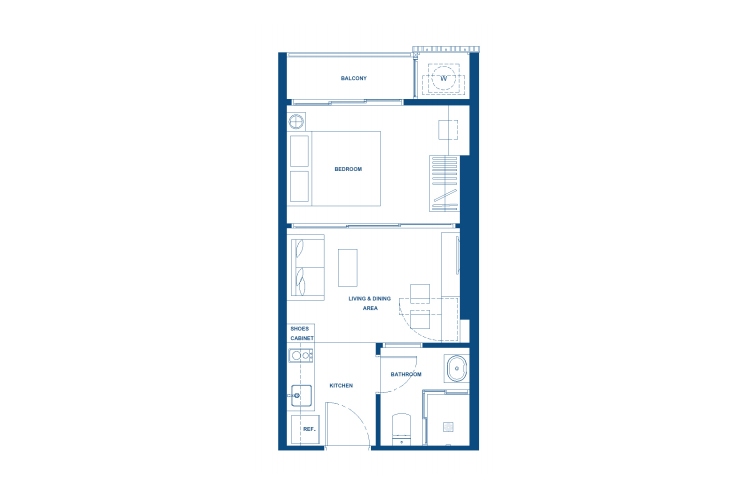 1 Bedroom ในโครงการ เดอะ ไลน์ พหลโยธิน พาร์ค , ภาพที่ 4