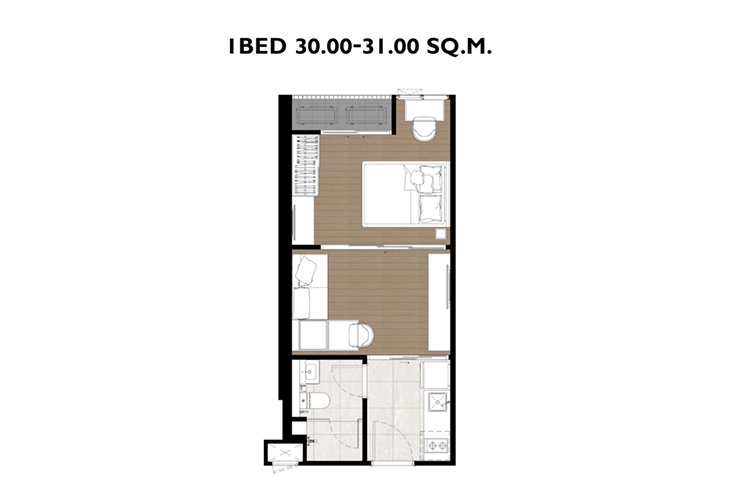 1 Bedroom ในโครงการ เดอะ ไพรเวซี่ จตุจักร, ภาพที่ 4