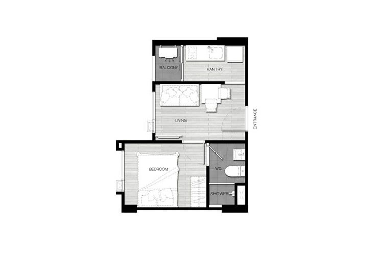 1 Bedroom ในโครงการ เอแลนด์ คอนโด ไทรน้อย-เวสเกต, ภาพที่ 4