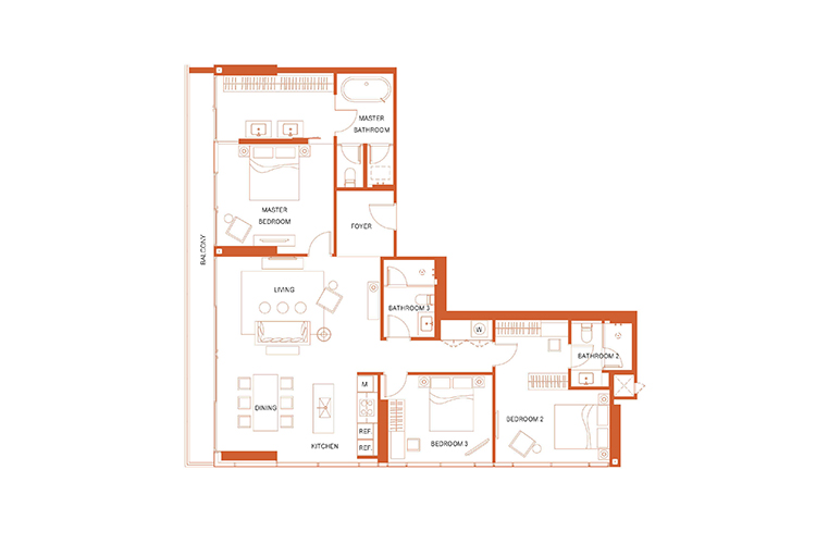 3 Bedroom ในโครงการ คุณ บาย ยู อินสไปร์ บาย สตาร์ค, ภาพที่ 4