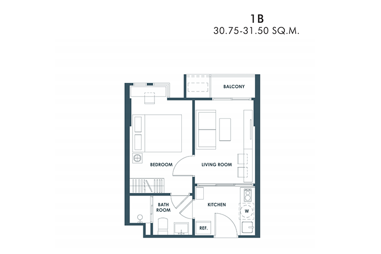 1 Bedroom ในโครงการ เดอะ เบส สุขุมวิท 50, ภาพที่ 4