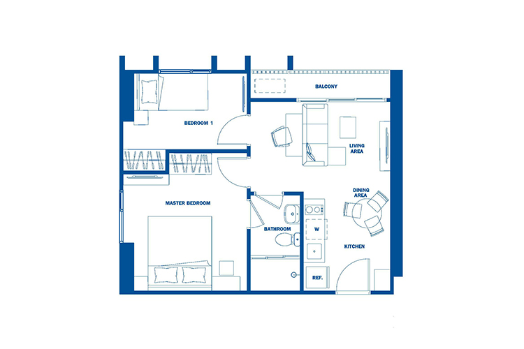 2 Bedroom ในโครงการ เดอะ เบส เซ็นทรัล-ภูเก็ต, ภาพที่ 4