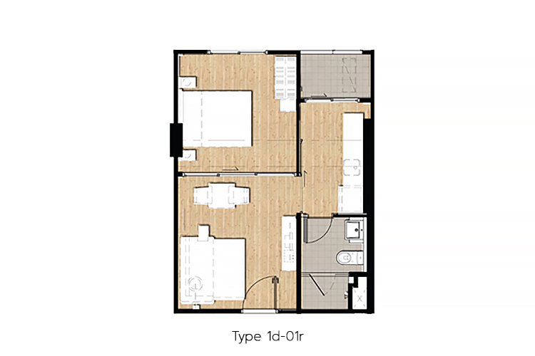 1 Bedroom ในโครงการ ดิ อิสสระ เชียงใหม่, ภาพที่ 4