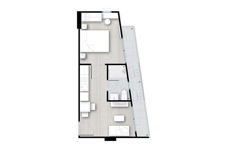 1 Bedroom Extra ในโครงการ โมดิซ รัชดา 32, ภาพที่ 4