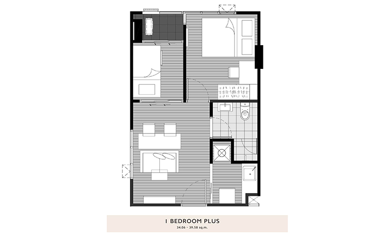 1 Bedroom ในโครงการ เคฟ ทียู, ภาพที่ 4