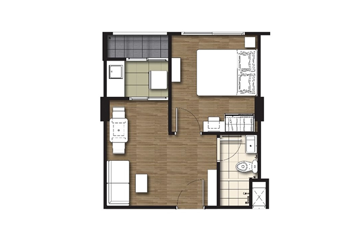 1 Bedroom ในโครงการ ไอ คอนโด กรีนสเปซ สุขุมวิท 77, ภาพที่ 4