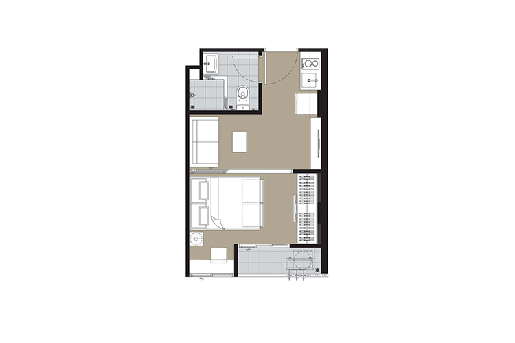 1 Bedroom ในโครงการ ไอเวอรี่ รัชดา ลาดพร้าว, ภาพที่ 4