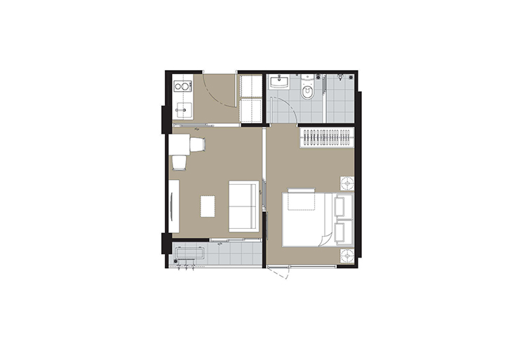 1 Bedroom Exclusive ในโครงการ ไอเวอรี่ รัชดา ลาดพร้าว, ภาพที่ 4