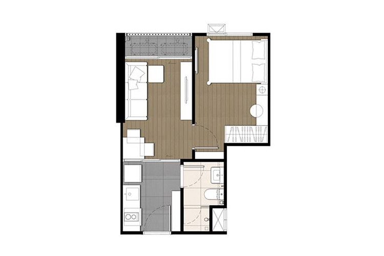1 Bedroom ในโครงการ เดอะ ไพรเวซี่ เตาปูน อินเตอร์เชนจ์, ภาพที่ 4