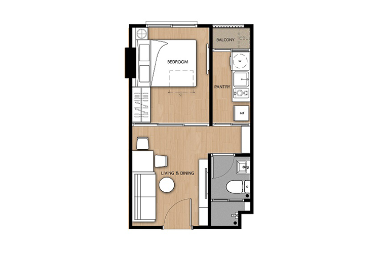 1 Bedroom ในโครงการ กาลิเลโอ รัชดา 32, ภาพที่ 4