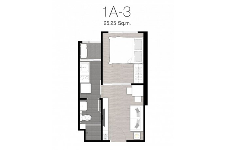 1 Bedroom ในโครงการ นิช ไอดี แอท ปากเกร็ด สเตชั่น, ภาพที่ 4