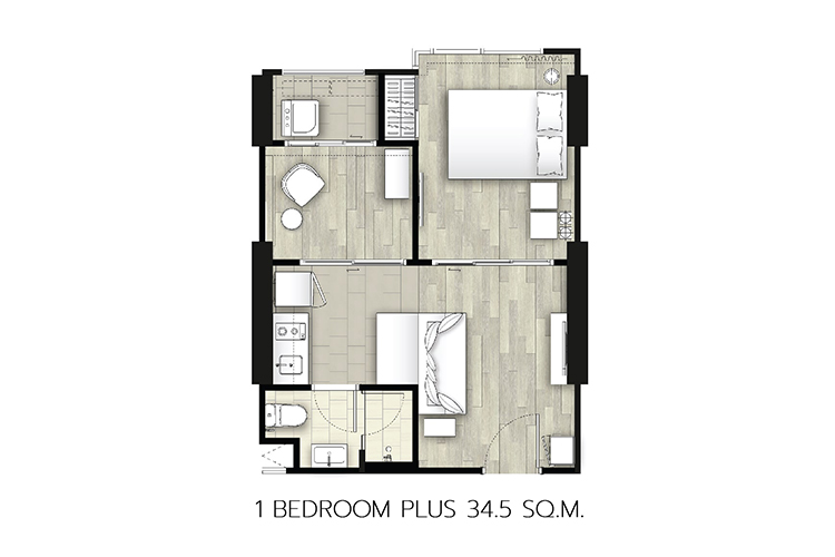 1 Bedroom ในโครงการ เดอ ลาพีส จรัญ 81, ภาพที่ 4