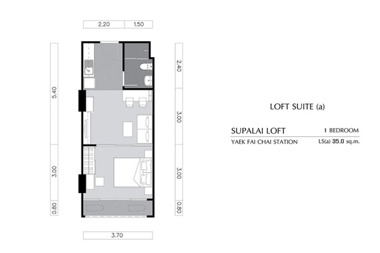 1 Bedroom ในโครงการ ศุภาลัย ลอฟท์ สถานีแยกไฟฉาย, ภาพที่ 4