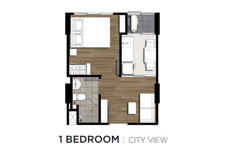 1 Bedroom ในโครงการ ไอ คอนโด กรีนสเปซ เสรีไทย, ภาพที่ 4