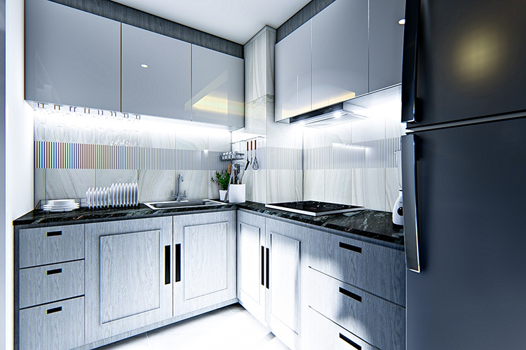 2 Bedroom Type A ในโครงการ แฟชั่น คอนโด, ภาพที่ 4
