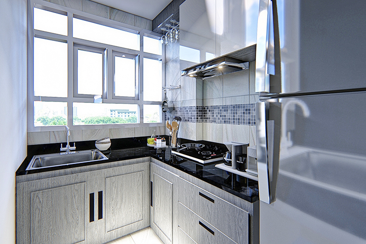 1 Bedroom Type B ในโครงการ แฟชั่น คอนโด, ภาพที่ 4
