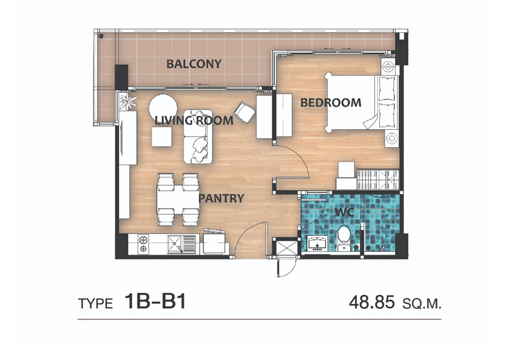 1 Bedroom ในโครงการ คอนโดบ้านเขาใหญ่, ภาพที่ 4