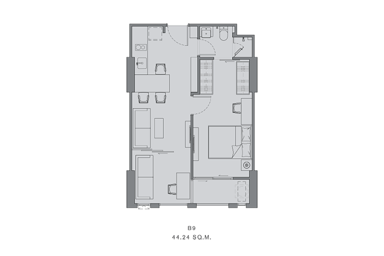1 Bedroom Plus ในโครงการ แชปเตอร์ จุฬา-สามย่าน, ภาพที่ 4