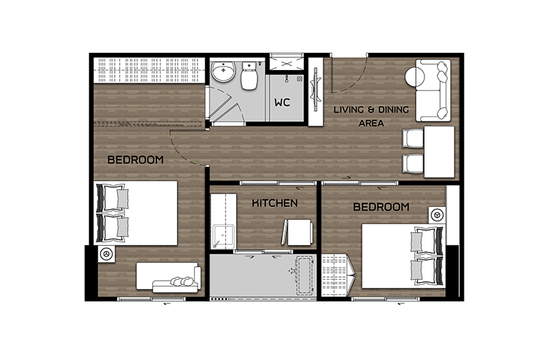 1 Bedroom Plus ในโครงการ ไฮ ลาดพร้าว 130, ภาพที่ 4