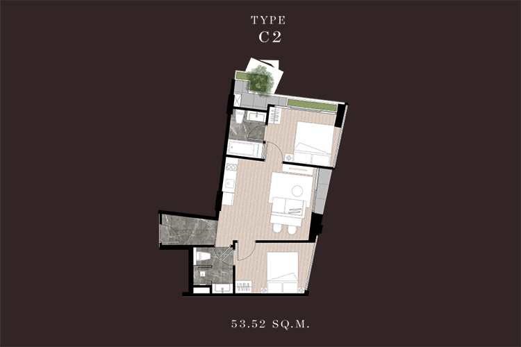 2 Bedroom ในโครงการ วาลเด้น สุขุมวิท 39, ภาพที่ 4