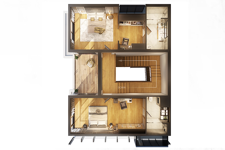 บ้านเดี่ยวสามชั้น ในโครงการ ดิ แกลมเมอร์ เอกมัย-ประดิษฐ์มนูธรรม, ภาพที่ 4