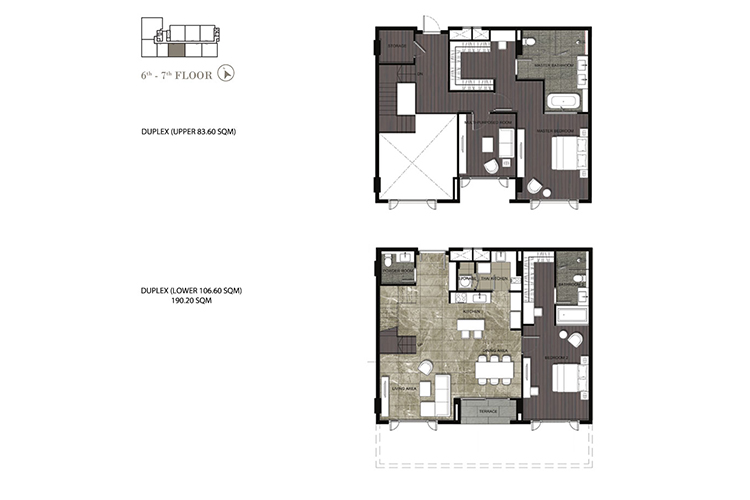 Duplex (2 Bedroom) ในโครงการ นิวาติ เรสซิเดนซ์, ภาพที่ 4