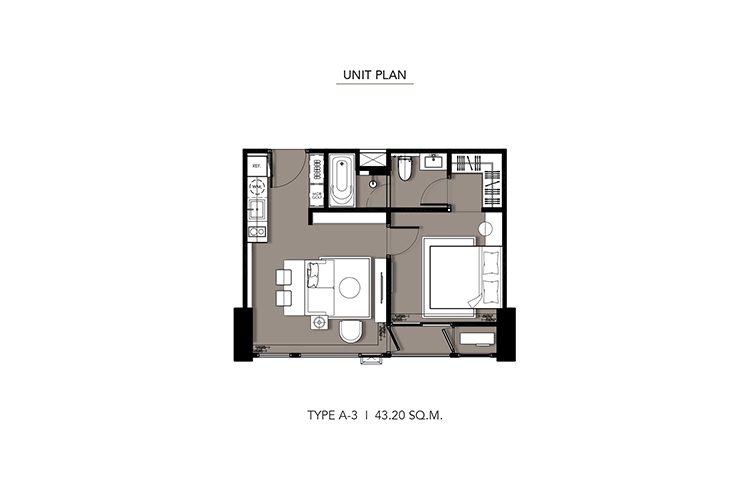 1 Bedroom ในโครงการ ไฮด์ เฮอริเทจ ทองหล่อ, ภาพที่ 4