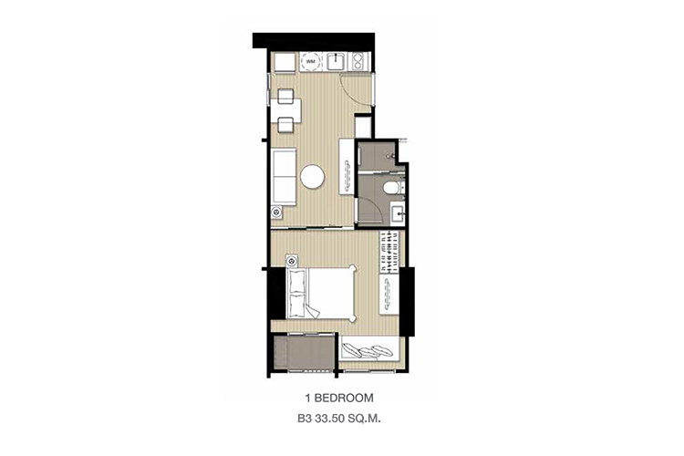 1 Bedroom ในโครงการ ไอดีโอ สาทร-วงเวียนใหญ่, ภาพที่ 4