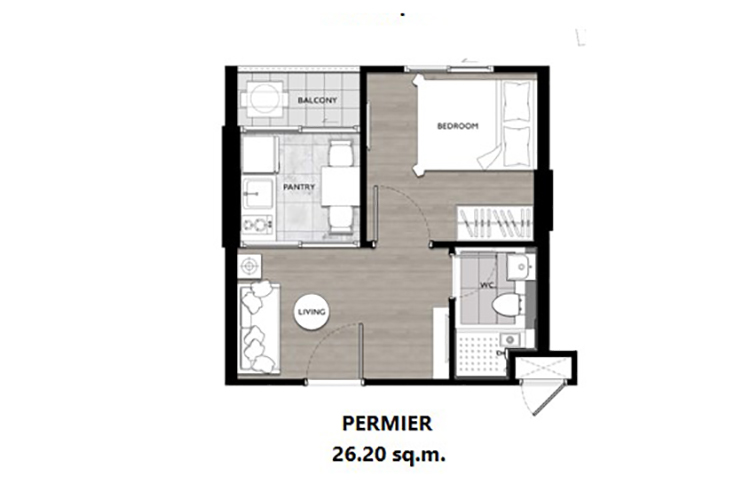 1 Bedroom ในโครงการ เดอะ ทรี ลาดพร้าว 15, ภาพที่ 4