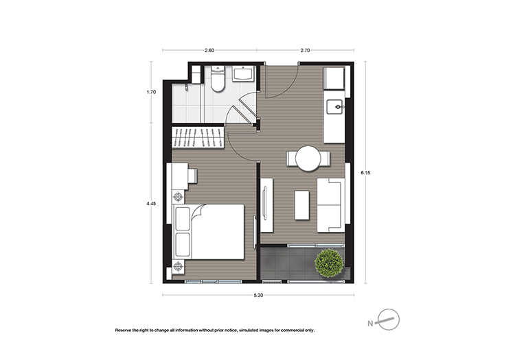 1 Bedroom ในโครงการ นิว โนเบิล แจ้งวัฒนะ, ภาพที่ 4