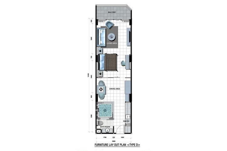 1 Bedroom ในโครงการ ซานโตรินี หัวหิน-เขาเต่า, ภาพที่ 4