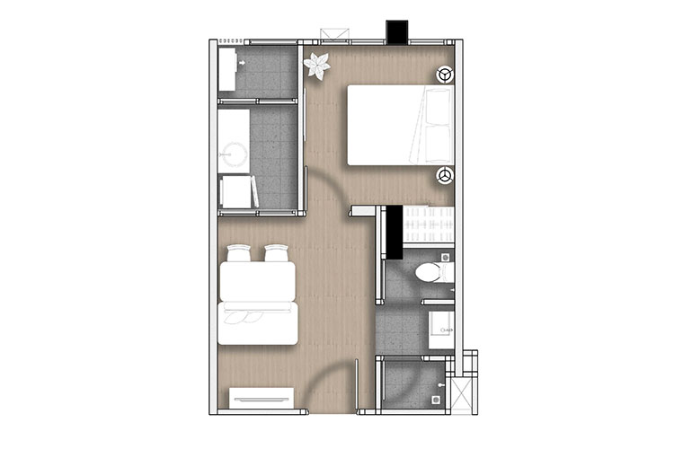 1 Bedroom ในโครงการ แอททิจูด บียู, ภาพที่ 4