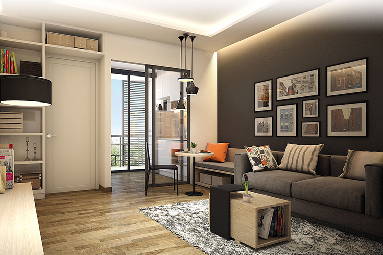 2 Bedroom Type A ในโครงการ สกายไลน์ รัตนาธิเบศร์, ภาพที่ 4