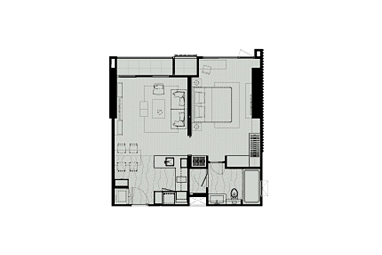 1 Bedroom ในโครงการ บีทนิค สุขุมวิท 32, ภาพที่ 4