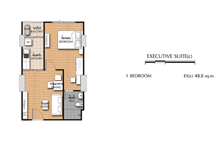 1 Bedroom ในโครงการ ศุภาลัย ลอฟท์ แอท สถานีตลาดพลู, ภาพที่ 4