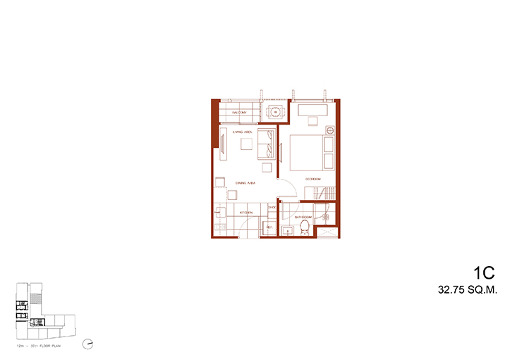 1 Bedroom ในโครงการ เดอะ ไลน์ ราชเทวี, ภาพที่ 4
