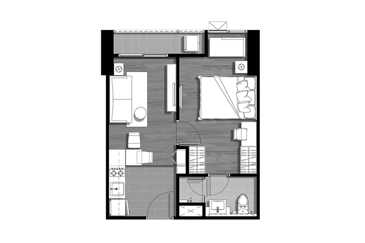 1 Bedroom ในโครงการ ซี เอกมัย, ภาพที่ 4