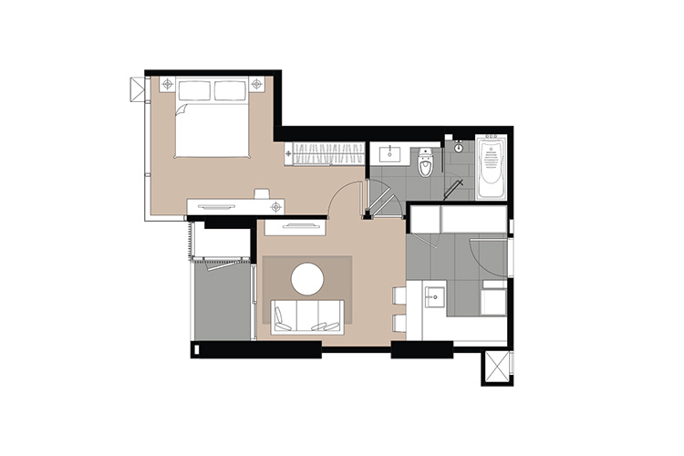 1 Bedroom ในโครงการ ลาวีค สุขุมวิท 57, ภาพที่ 4