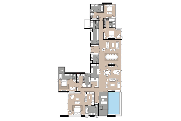 Penthouse ในโครงการ ลาวีค สุขุมวิท 57, ภาพที่ 4