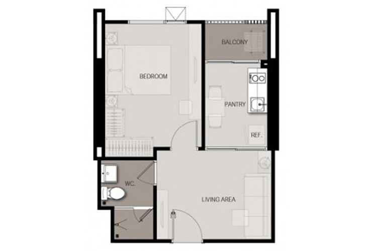 1 Bedroom ในโครงการ ไลฟ์ สุขุมวิท 48, ภาพที่ 4