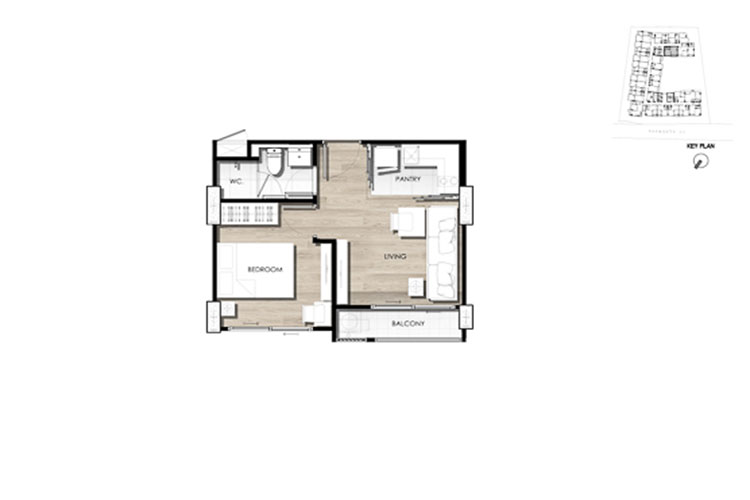 1 Bedroom ในโครงการ เดอะ ทรี สุขุมวิท 64, ภาพที่ 4