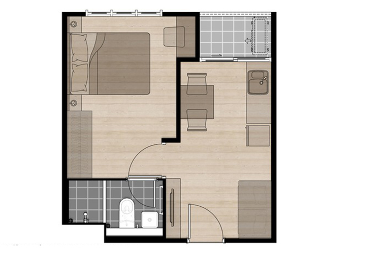 1 Bedroom ในโครงการ เดอะ ไพรเวซี่ ลาดพร้าว-เสนา, ภาพที่ 4
