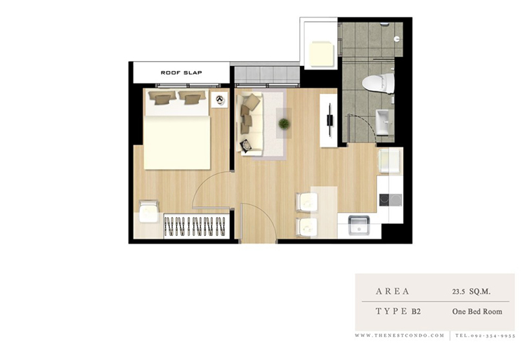 1 Bedroom ในโครงการ เดอะ เนสท์ สุขุมวิท 22, ภาพที่ 4