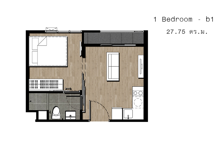 1 Bedroom ในโครงการ เวนิโอ สุขุมวิท 10, ภาพที่ 4