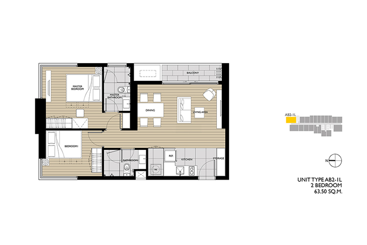 2 Bedroom ในโครงการ เอ็ม จตุจักร, ภาพที่ 4