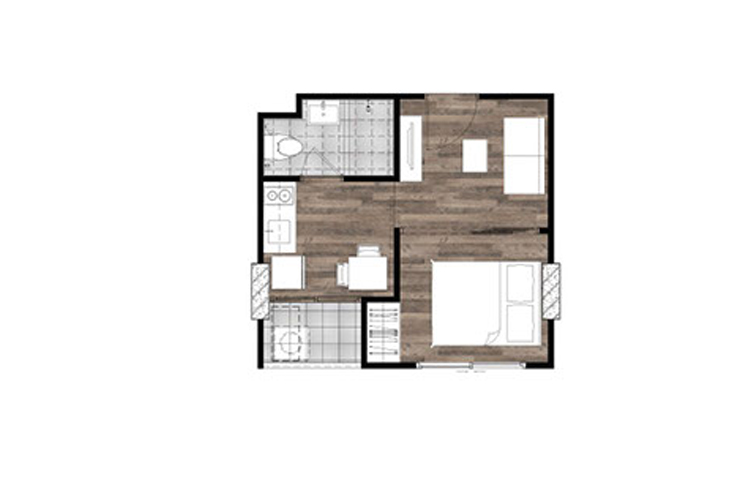 1 Bedroom ในโครงการ เทมโป้ วัน รามคำแหง-พระราม 9, ภาพที่ 4