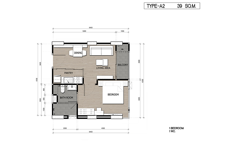 1 Bedroom ในโครงการ ดิ ยูนิค สุขุมวิท 62/1, ภาพที่ 4