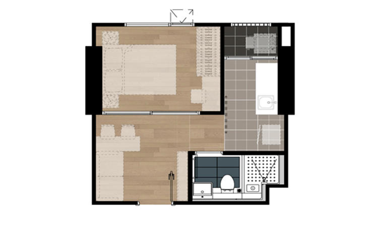 2 Bedroom ในโครงการ แอสปาย สาทร-ตากสิน คอปเปอร์ โซน, ภาพที่ 4