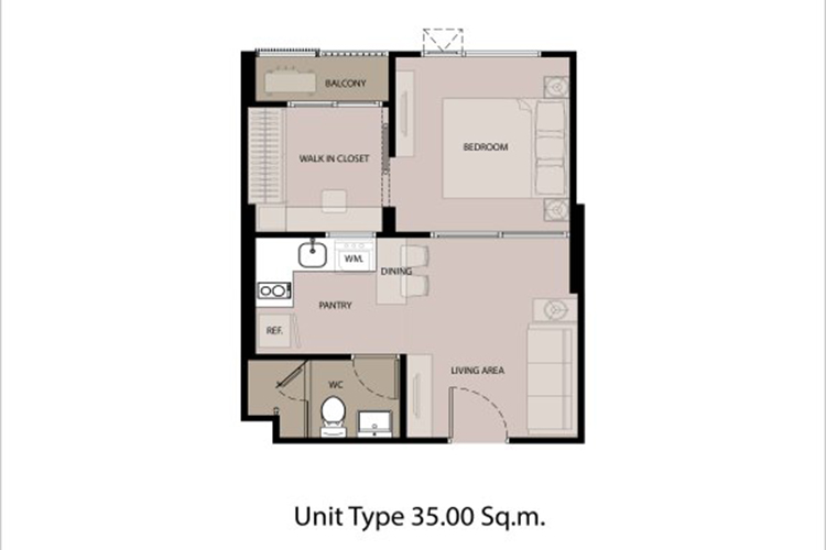 1 Bedroom ในโครงการ ไลฟ์ ปิ่นเกล้า, ภาพที่ 4