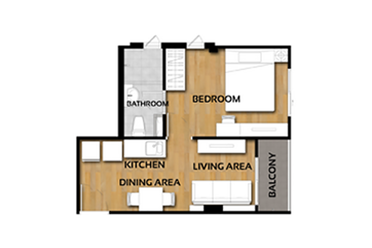 1 Bedroom (ขายแล้ว) ในโครงการ เรสต้า พาโน, ภาพที่ 4